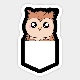 Pocket Owl Sticker